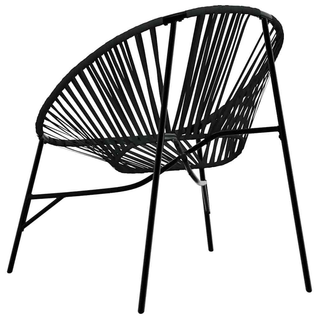Outdoor Egg Chair Relaxation Black