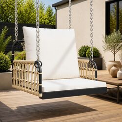 Reliable Outdoor Swing Chair with Cushions