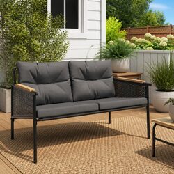 Reliable Garden Bench with Cushions 116cm for Value