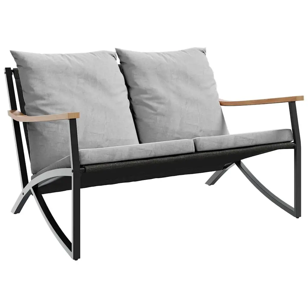 120cm Garden Bench with Cushions for Outdoor Use