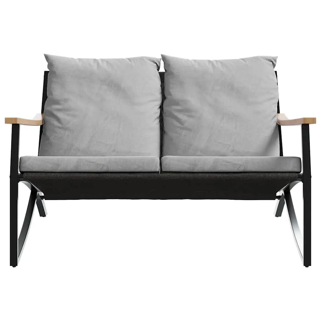 120cm Garden Bench with Cushions for Outdoor Use