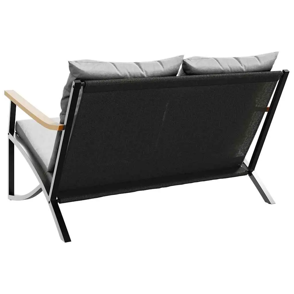 120cm Garden Bench with Cushions for Outdoor Use