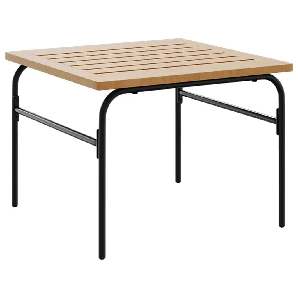 Garden Nest Coffee Tables Outdoor Furniture 2 Pieces Brown Black Steel
