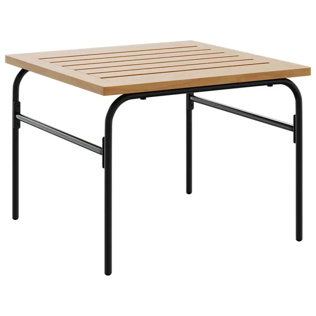 Garden Nest Coffee Tables Outdoor Furniture 2 Pieces Brown Black Steel