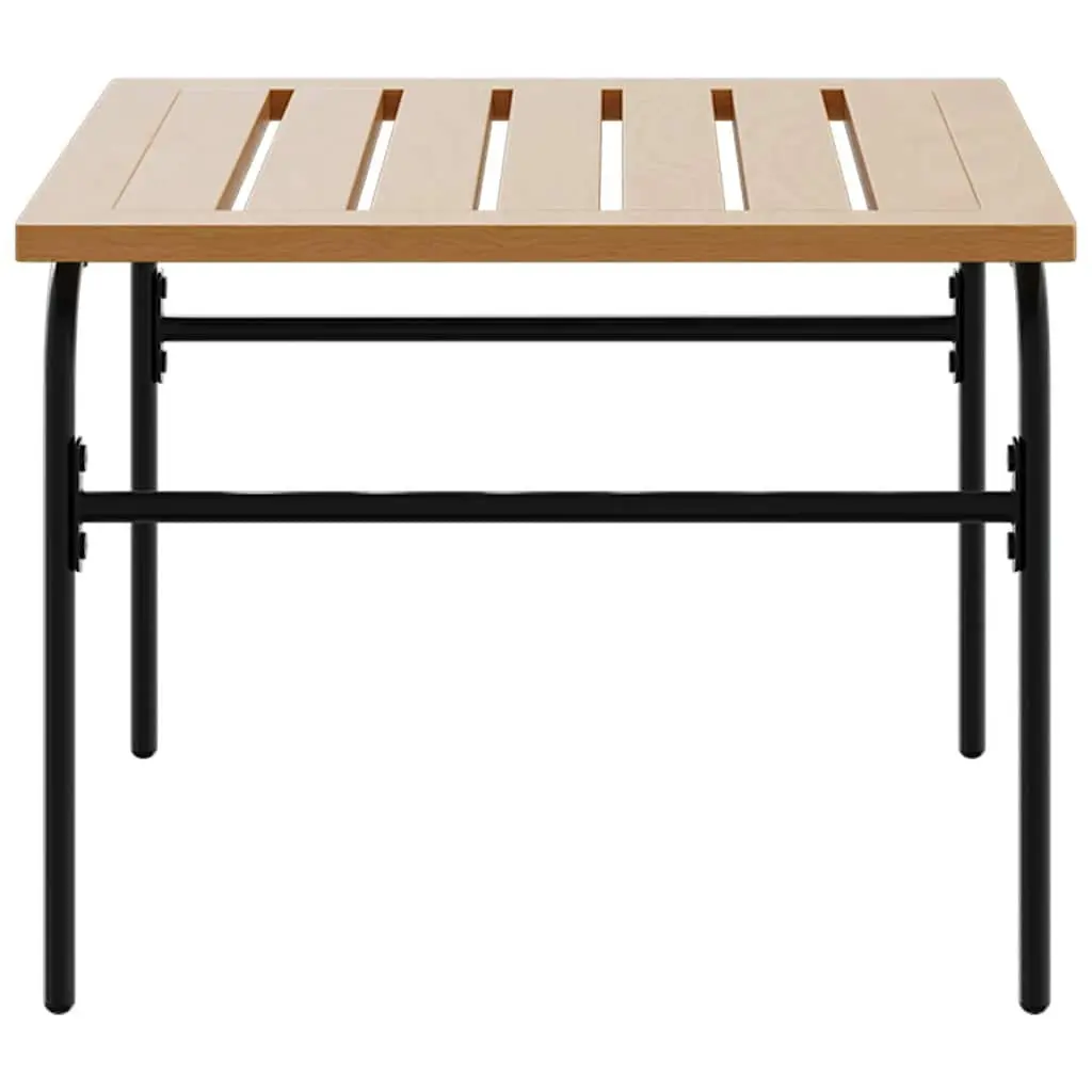 Garden Nest Coffee Tables Outdoor Furniture 2 Pieces Brown Black Steel