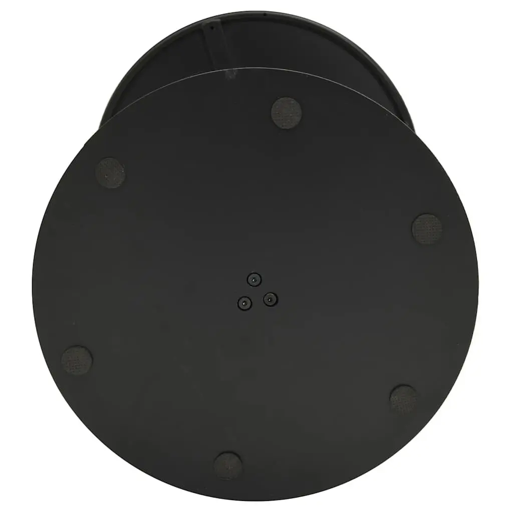 Round Garden Table Outdoor Patio Furniture Ø60cm Black Steel Frame