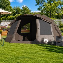 Reliable Grey Fishing Tent for 5 - Waterproof Design