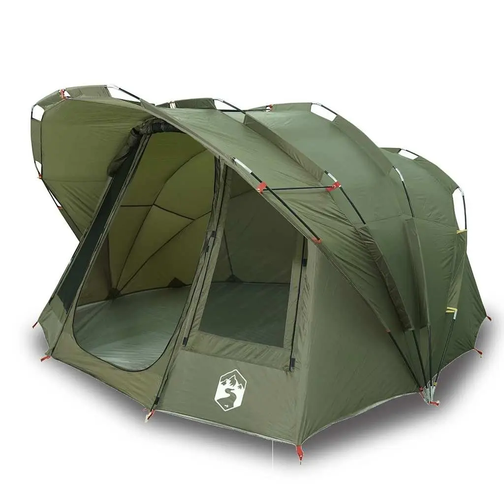 Fishing Tent 5-Person Waterproof Outdoor Shelter Olive Green