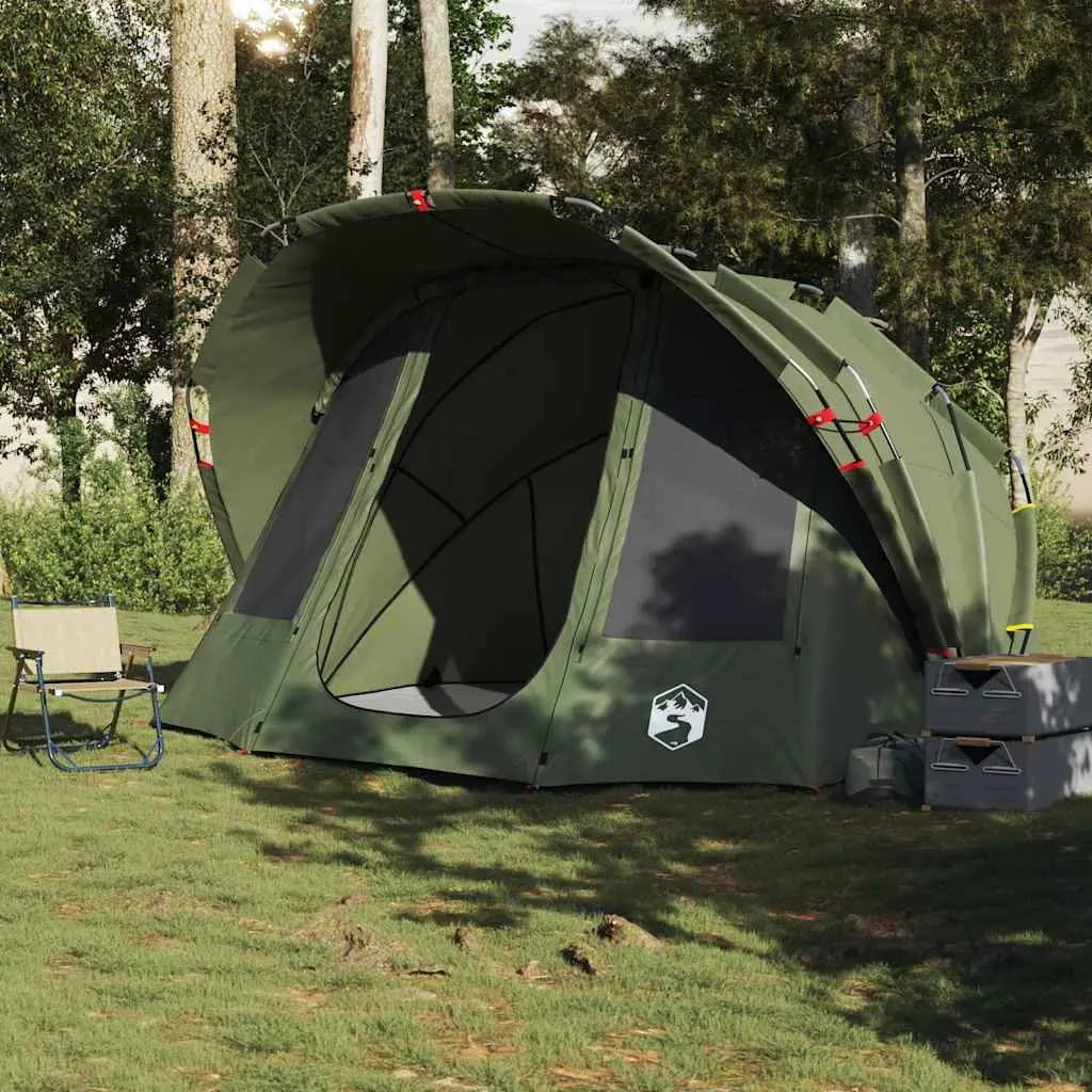 Fishing Tent 5-Person Waterproof Outdoor Shelter Olive Green