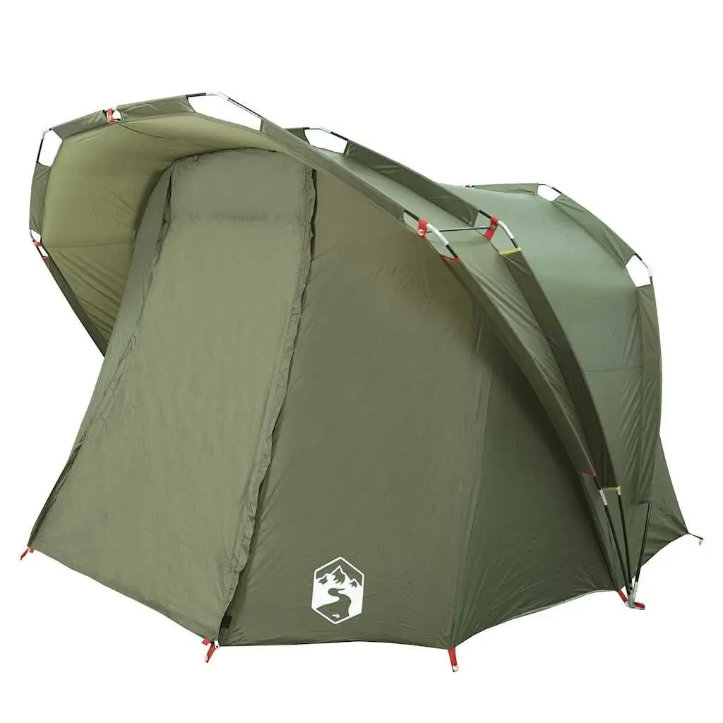 Fishing Tent 4-Person Waterproof Camping Shelter Olive Green