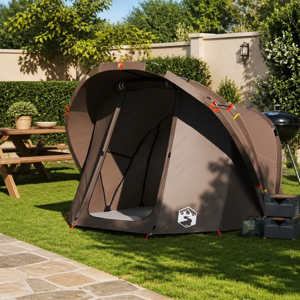 Fishing Tent 4-Person Waterproof Brown Outdoor Shelter UV Protection