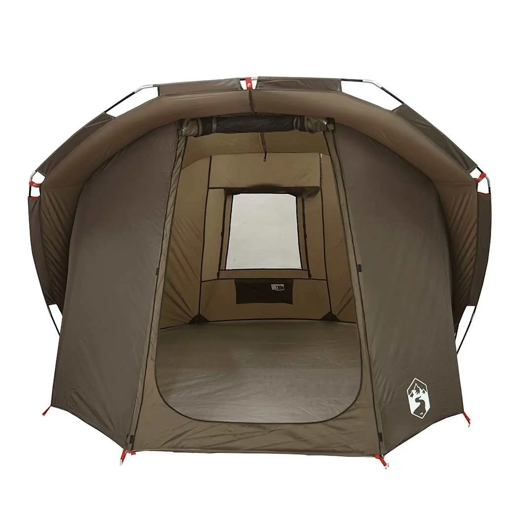 Fishing Tent 4-Person Waterproof Brown Outdoor Shelter UV Protection
