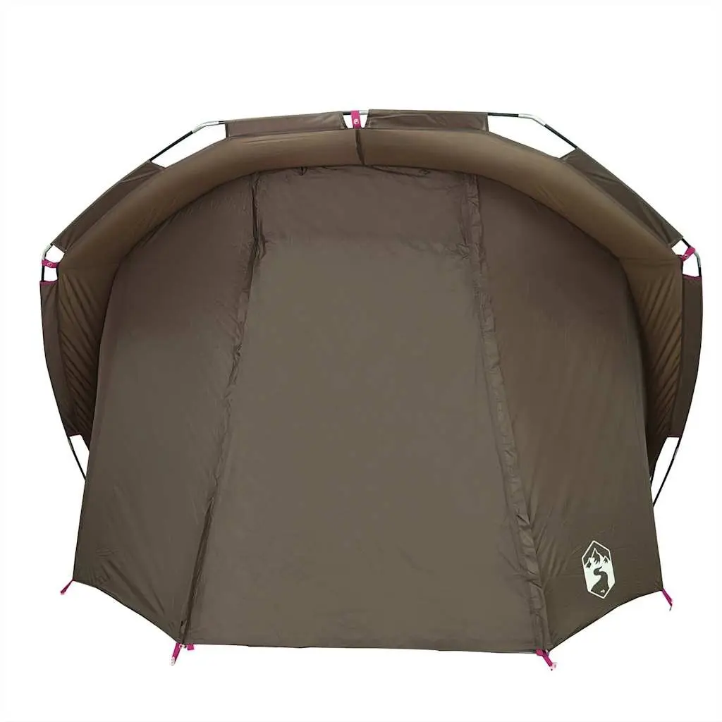 Fishing Tent 4-Person Waterproof Brown Outdoor Shelter UV Protection