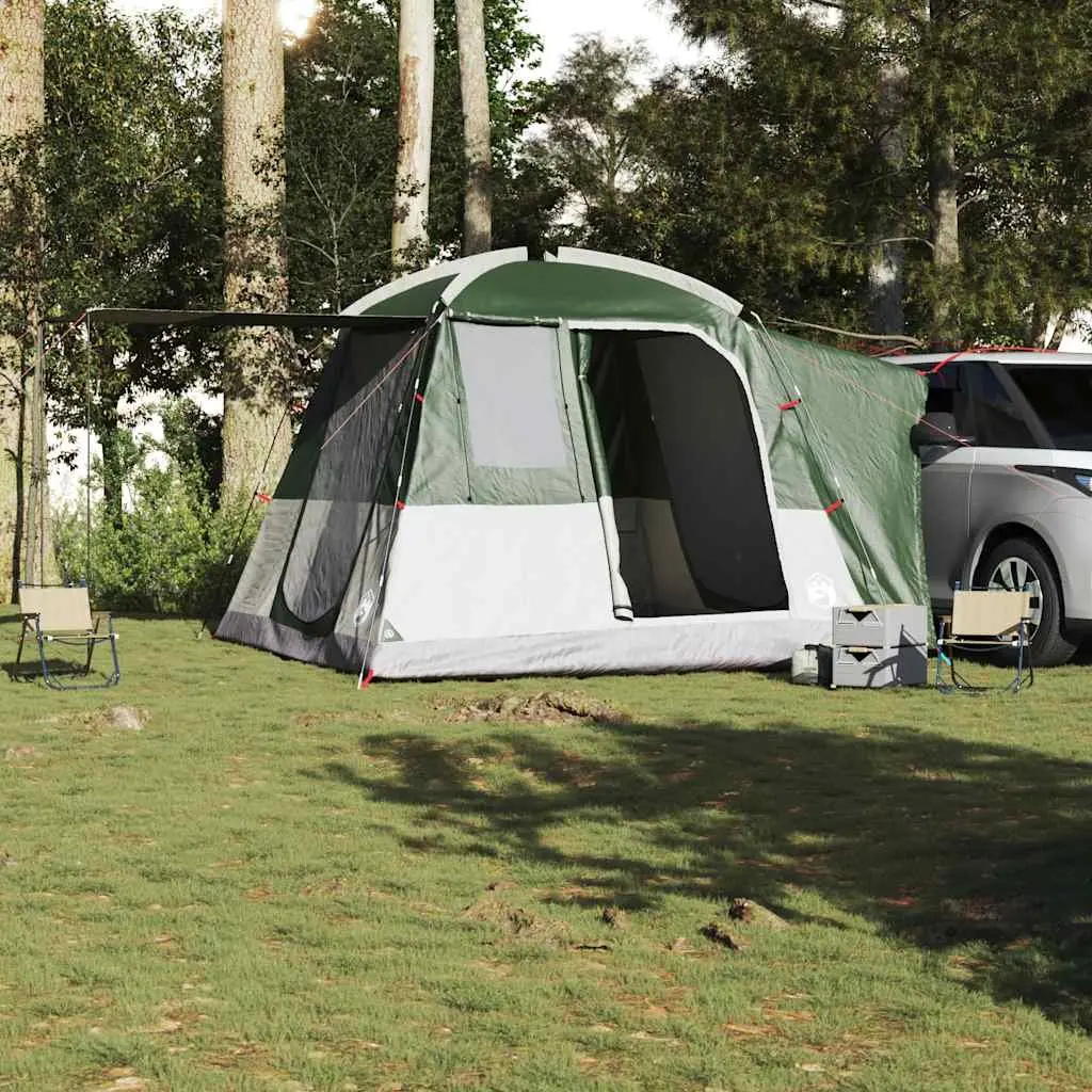 Car Tent 4-Person Waterproof Green Camping Tent with Easy Setup E-Port