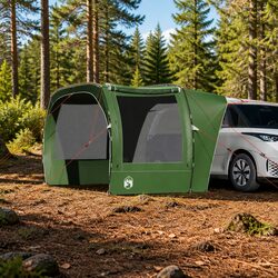 Comfortable Green Car Tent for Camping and Travel