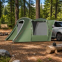 Reliable Green Car Tent for Outdoor Adventures
