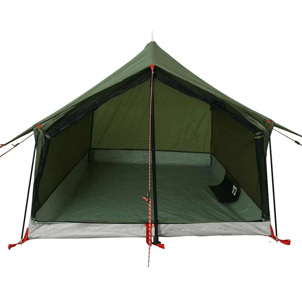 Camping Tent 2-Person Waterproof Olive Green Mesh Ventilation Mosquito Protection