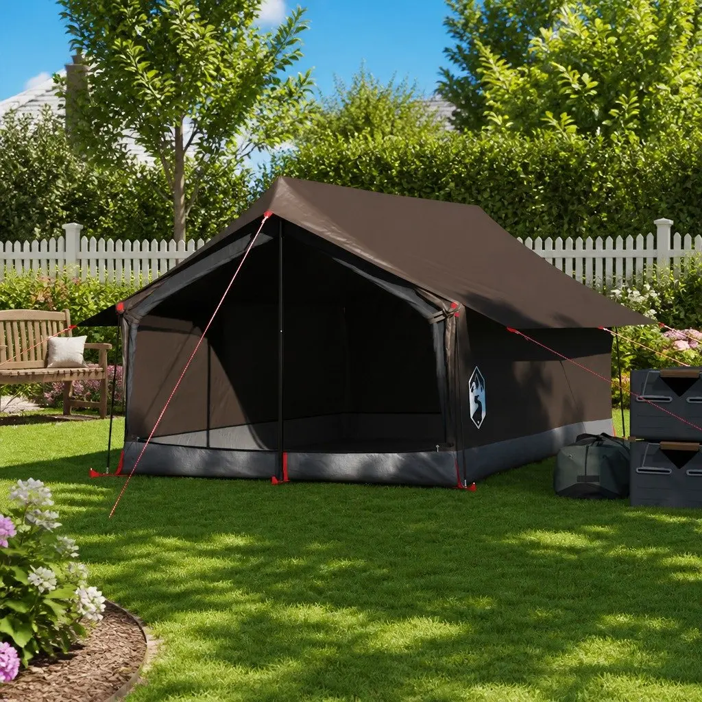 Camping Tent 2-Person Waterproof Brown Portable Easy Setup