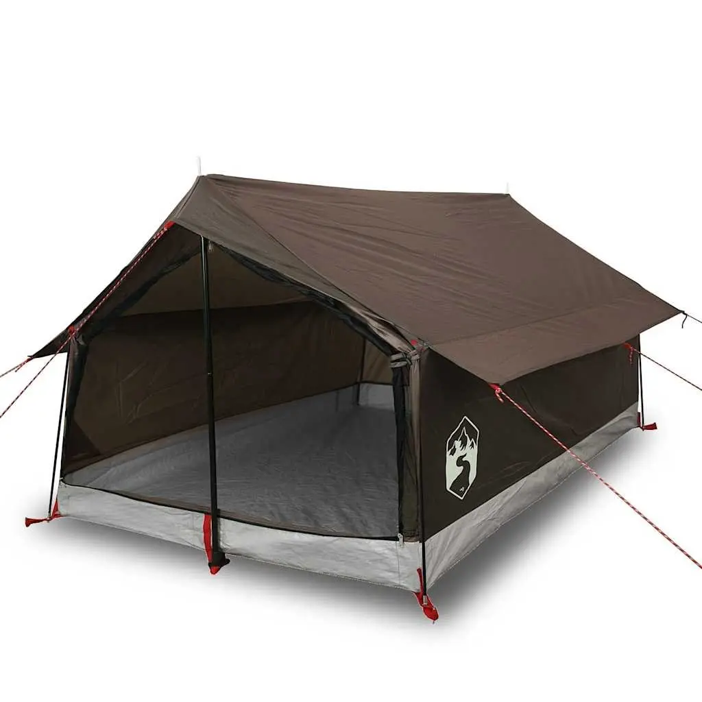 Camping Tent 2-Person Waterproof Brown Portable Easy Setup
