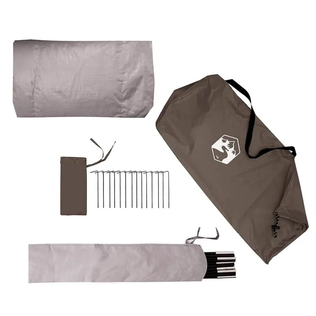 Camping Tent 2-Person Waterproof Brown Portable Easy Setup