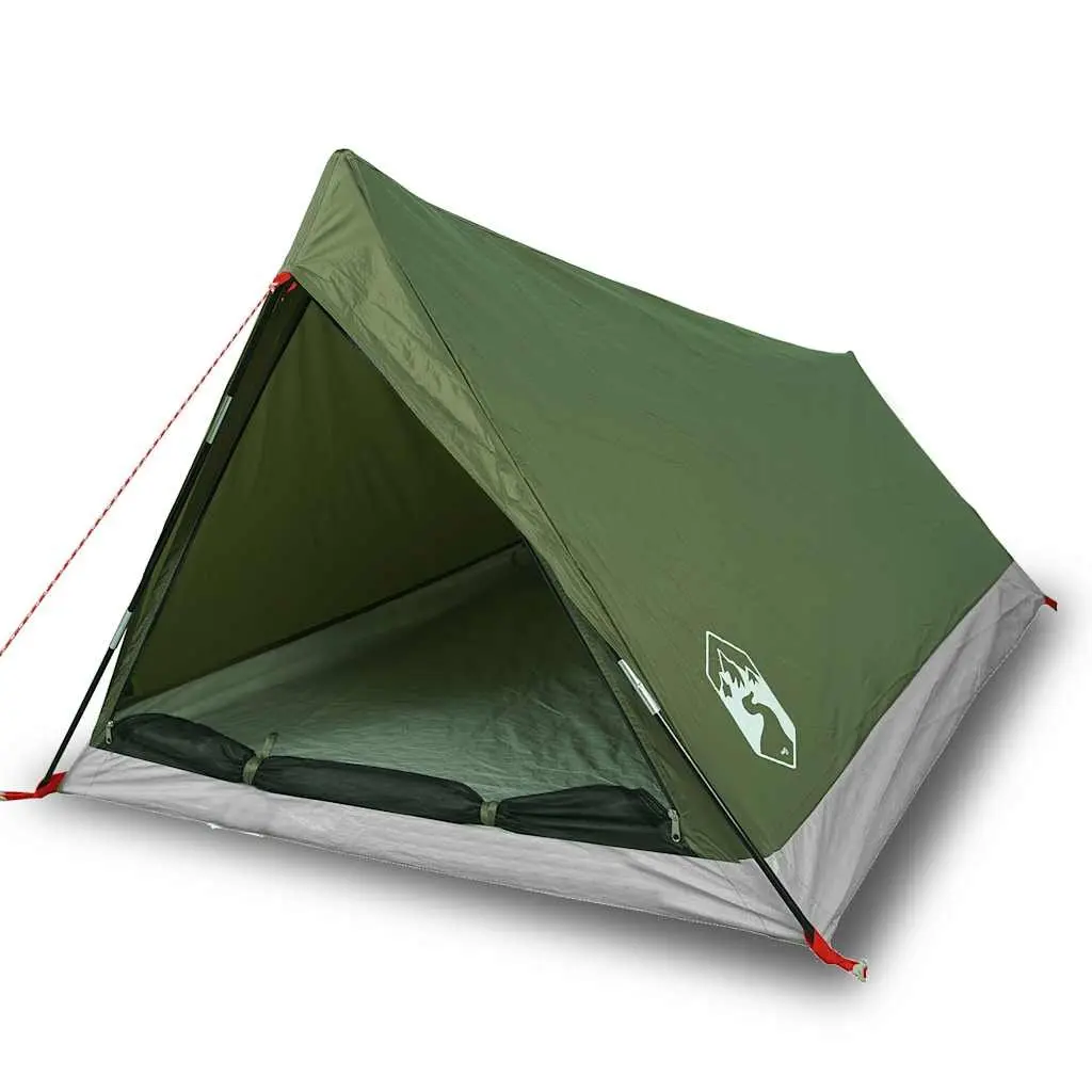 Camping Tent 2-Person Waterproof Green Mosquito Protection Portable Easy Setup