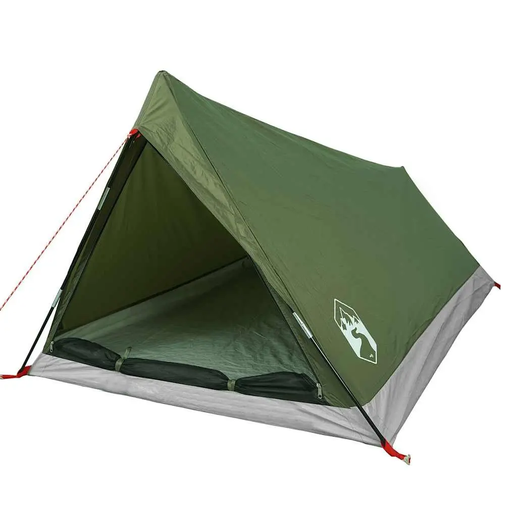 Camping Tent 2-Person Waterproof Green Mosquito Protection Portable Easy Setup