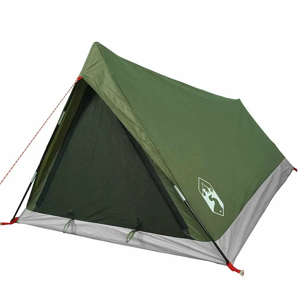 Camping Tent 2-Person Waterproof Green Mosquito Protection Portable Easy Setup