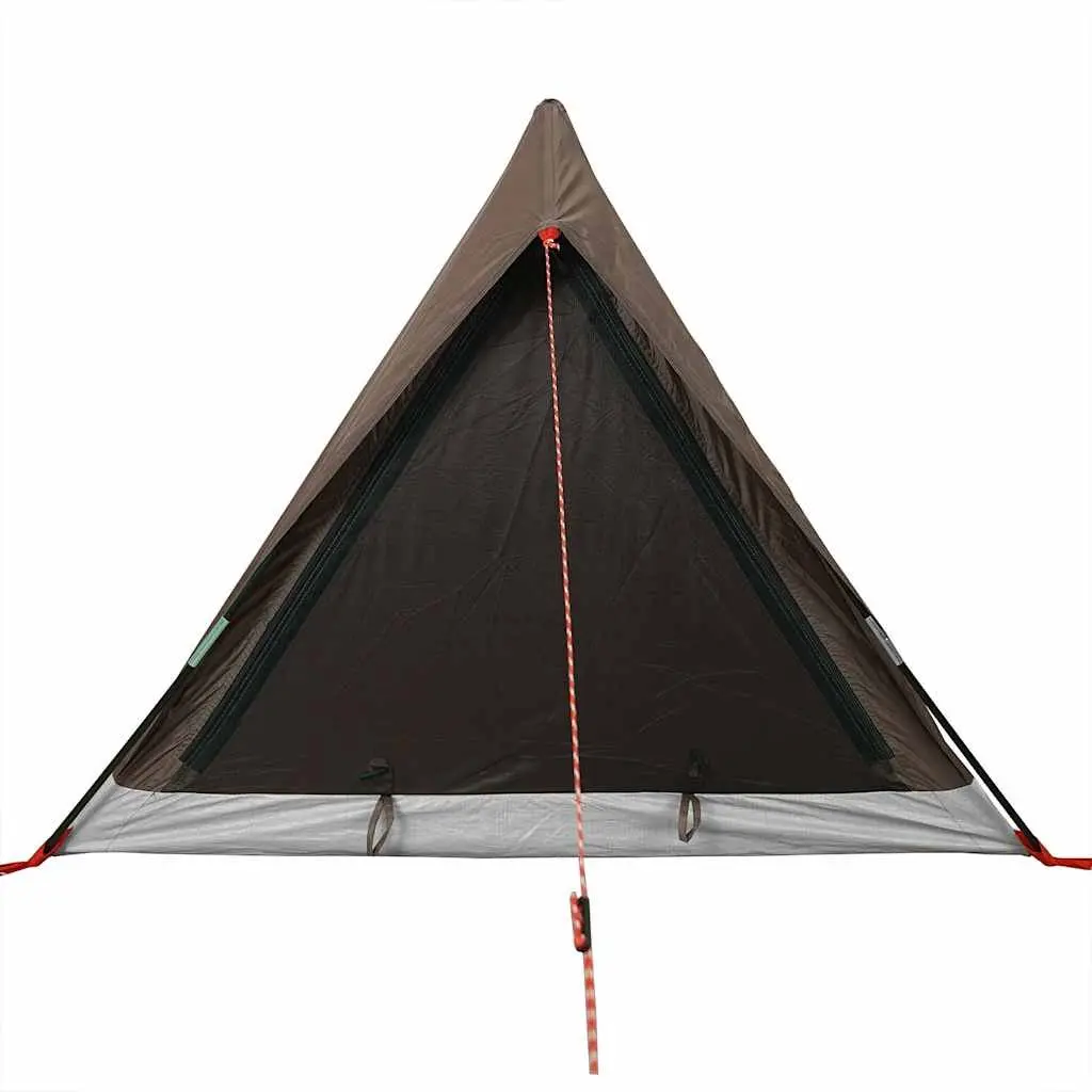 Camping Tent 2-Person Waterproof Brown Mosquito Protection Mesh Ventilation