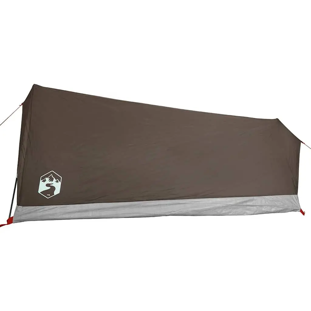 Camping Tent 2-Person Waterproof Brown Mosquito Protection Mesh Ventilation