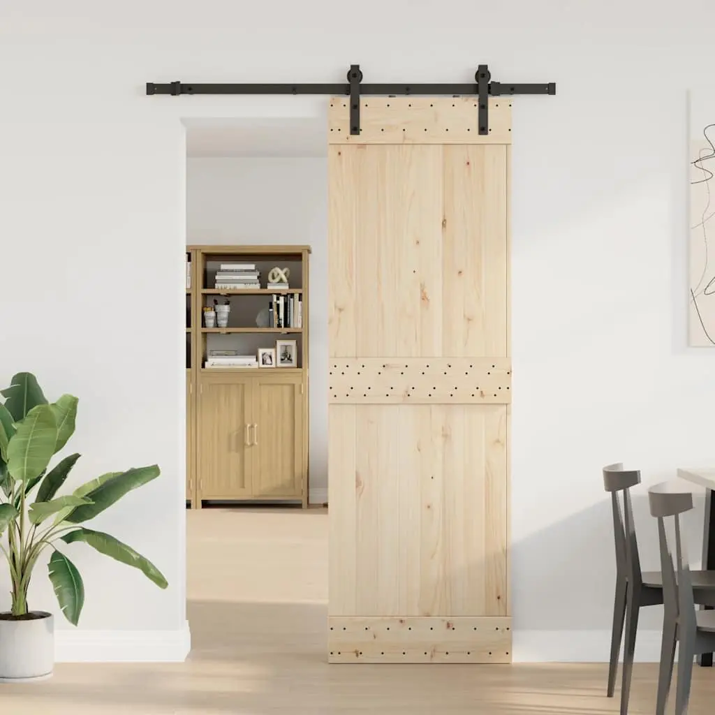 Sliding Door Hardware Kit Sliding Door System 152.5cm Black