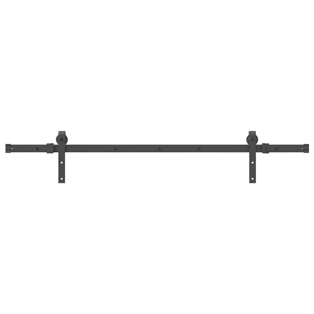 Sliding Door Hardware Kit Sliding Door System 152.5cm Black