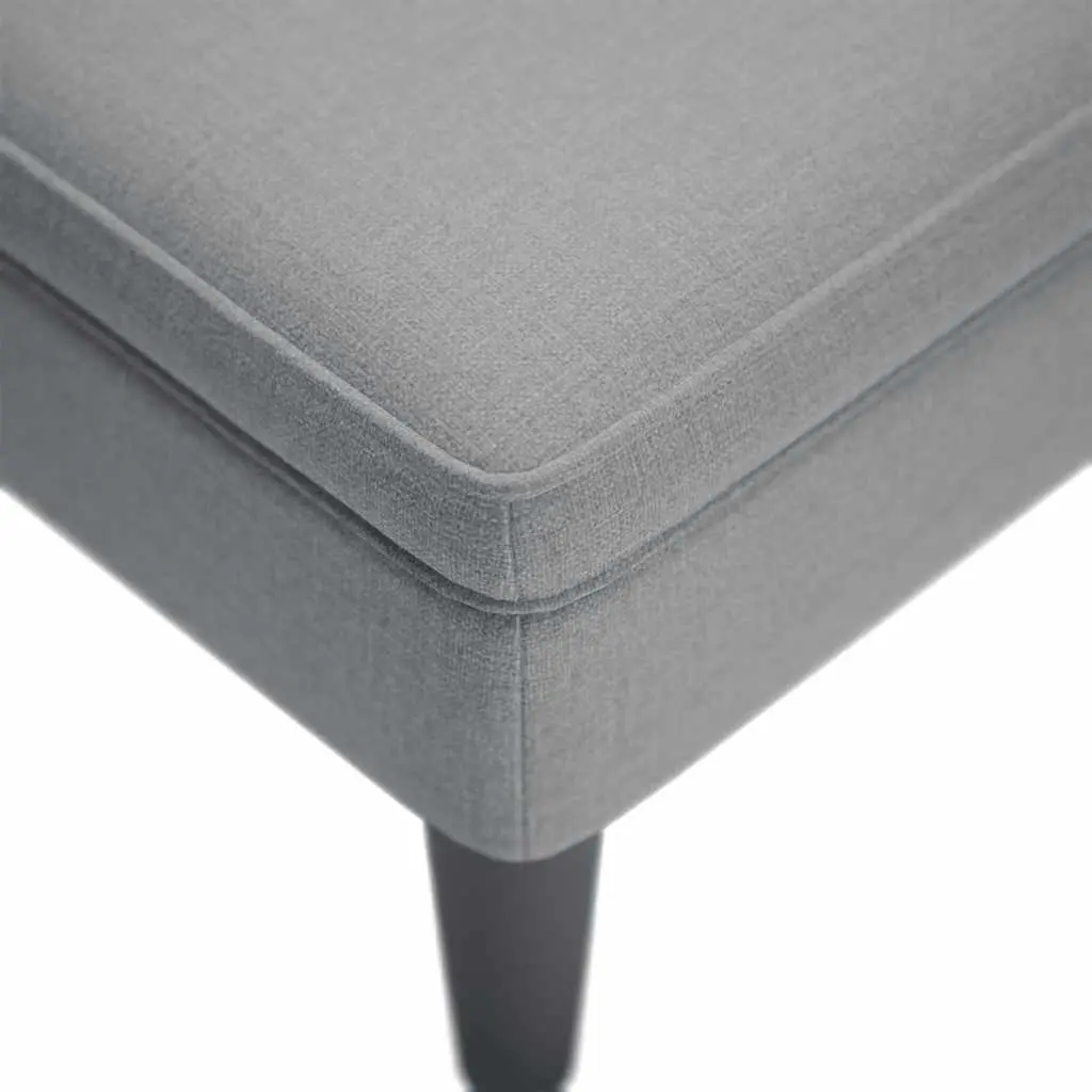 Chaise Lounge Sofa Right Armrest Lumbar Pillow Light Grey Fabric