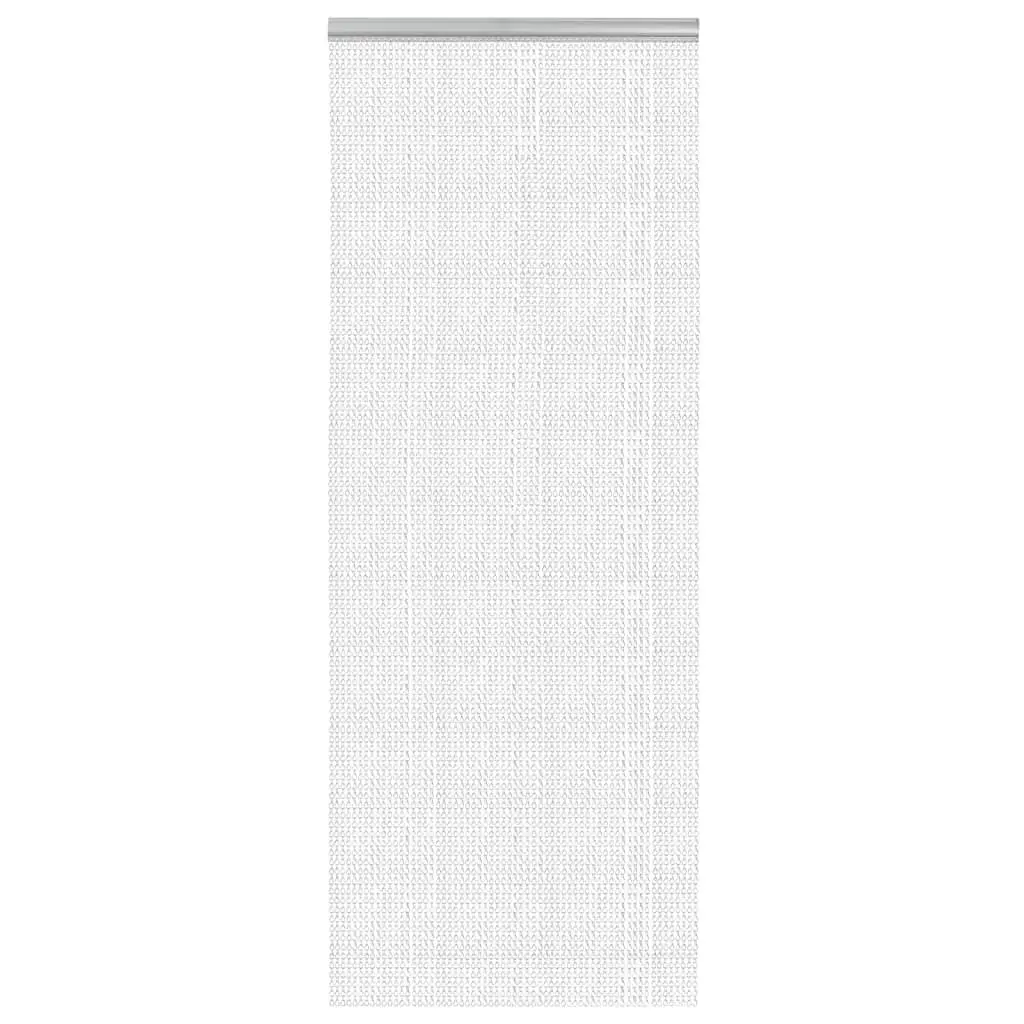 Chain Door Fly Screen Insect Barrier 80x201 cm Aluminium Silver