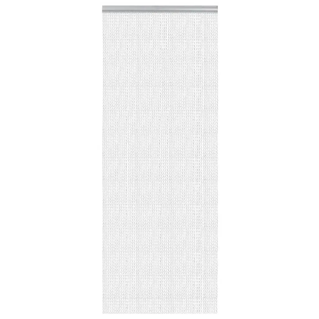 Chain Door Fly Screen Insect Barrier 80x212 cm Silver Aluminium