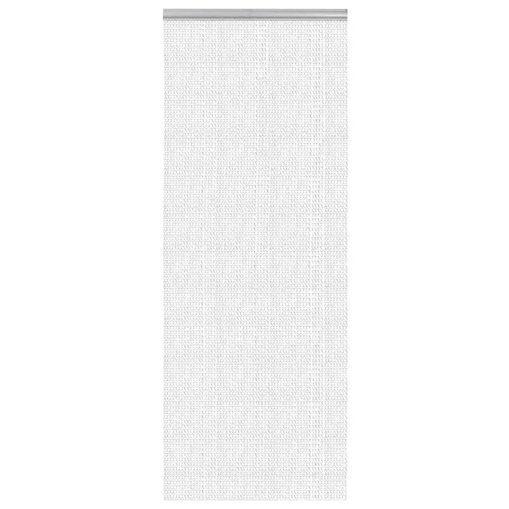 Chain Door Fly Screen Adjustable Insect Curtain 80x221 cm Silver Aluminium