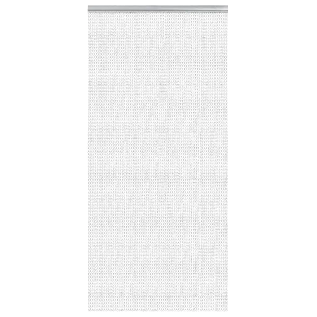 Chain Door Fly Screen Insect Barrier 100x200 cm Aluminium Silver