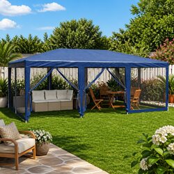 Practical 6x4m Blue Party Tent for Every Event