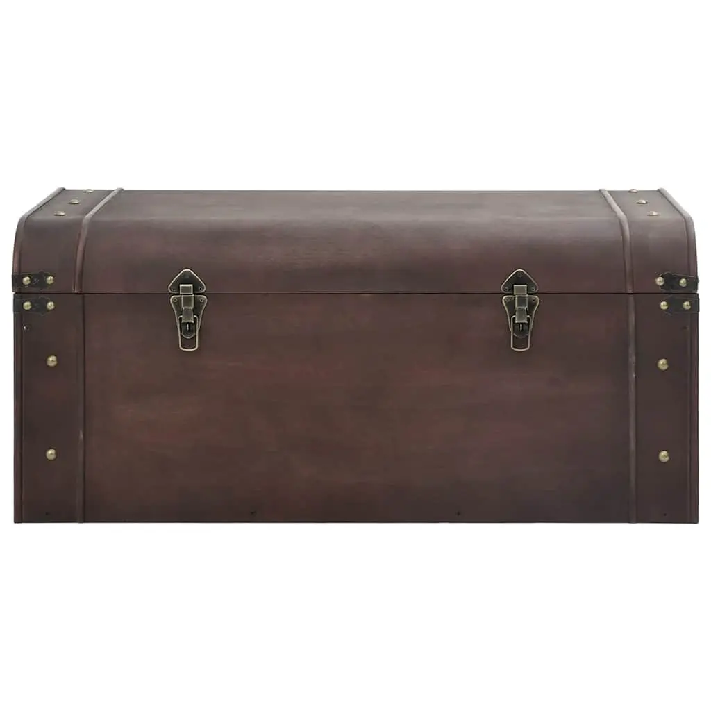 Storage Chest Treasure Box Coffee Table 90 x 50 x 39.5 cm Brown Plywood