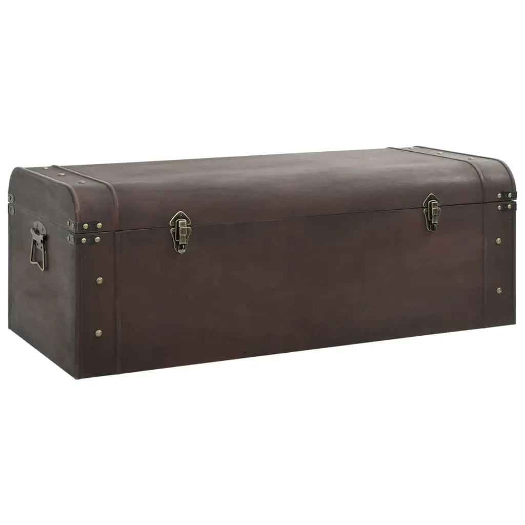 Storage Chest Organiser Brown Plywood 110 x 50 x 39.5 cm