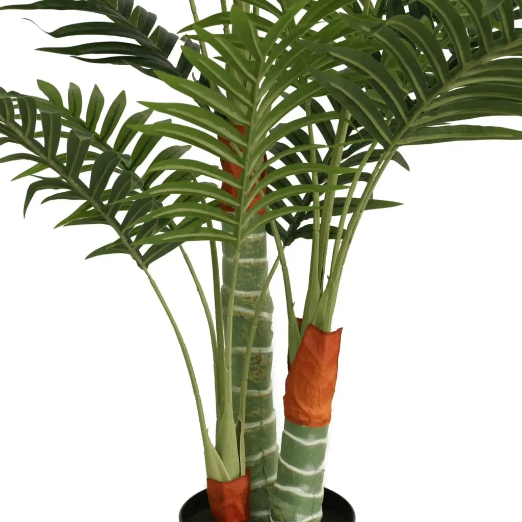 Artificial Palm Tree Indoor Outdoor Decorative Plant 120cm Green 3 Trunks