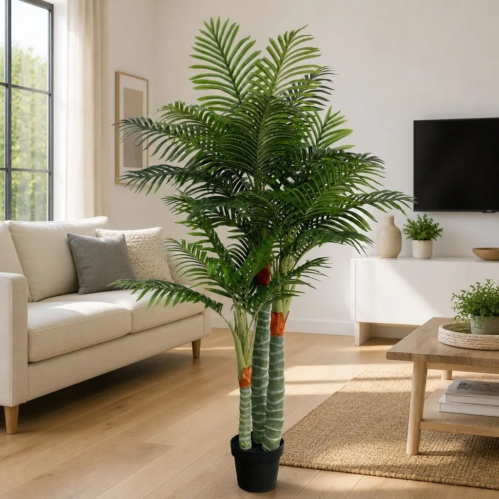 Artificial Palm Tree 180cm 3 Trunks Indoor Decorative Plant Home Garden Living