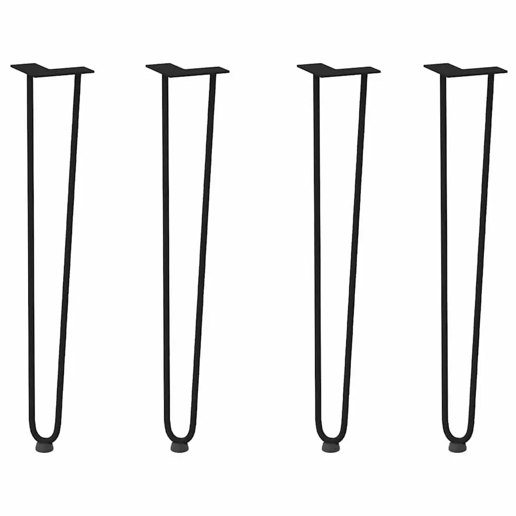 Hairpin Table Legs for Console Coffee Tables 4pcs Black 72cm Steel Furniture