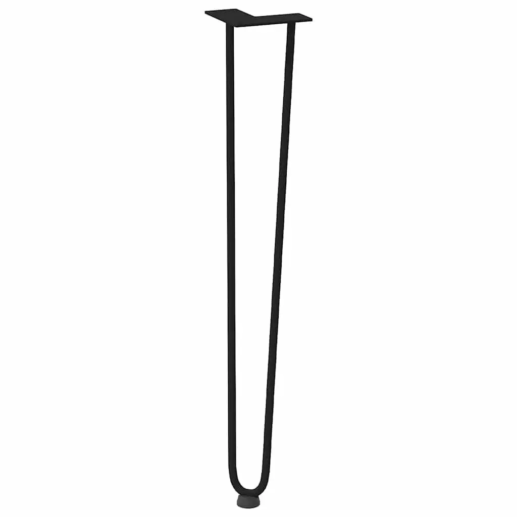 Hairpin Table Legs for Console Coffee Tables 4pcs Black 72cm Steel Furniture