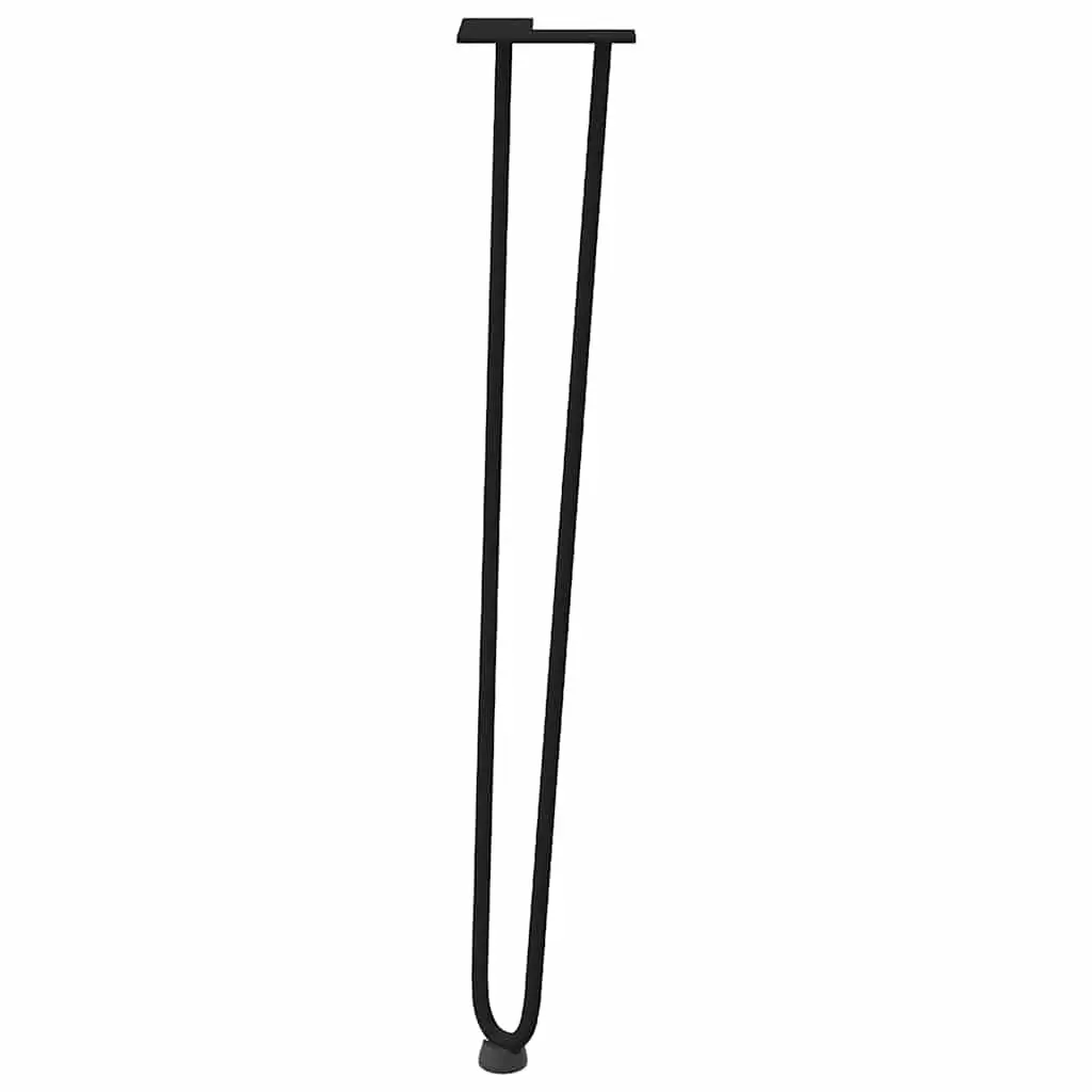 Hairpin Table Legs for Console Coffee Tables 4pcs Black 72cm Steel Furniture