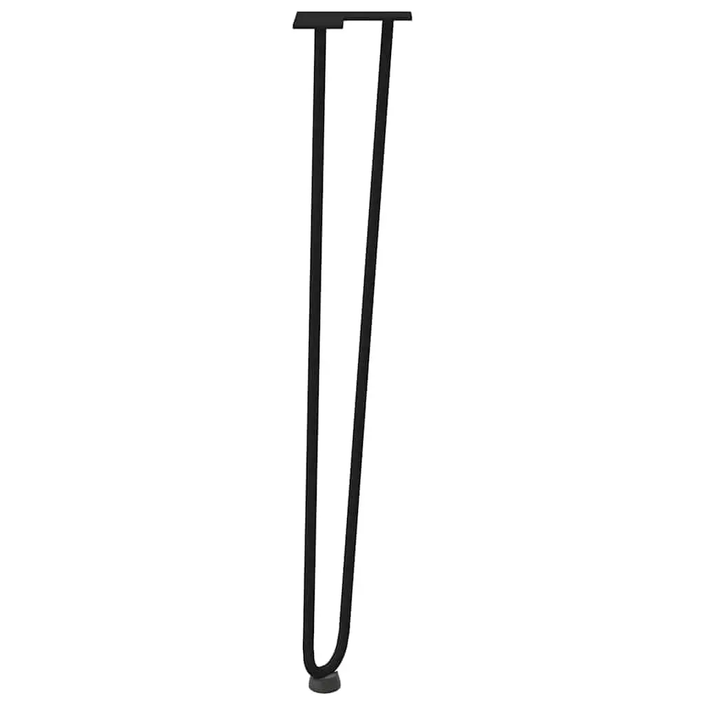 Hairpin Table Legs for Console Coffee Tables 4pcs Black 72cm Steel Furniture