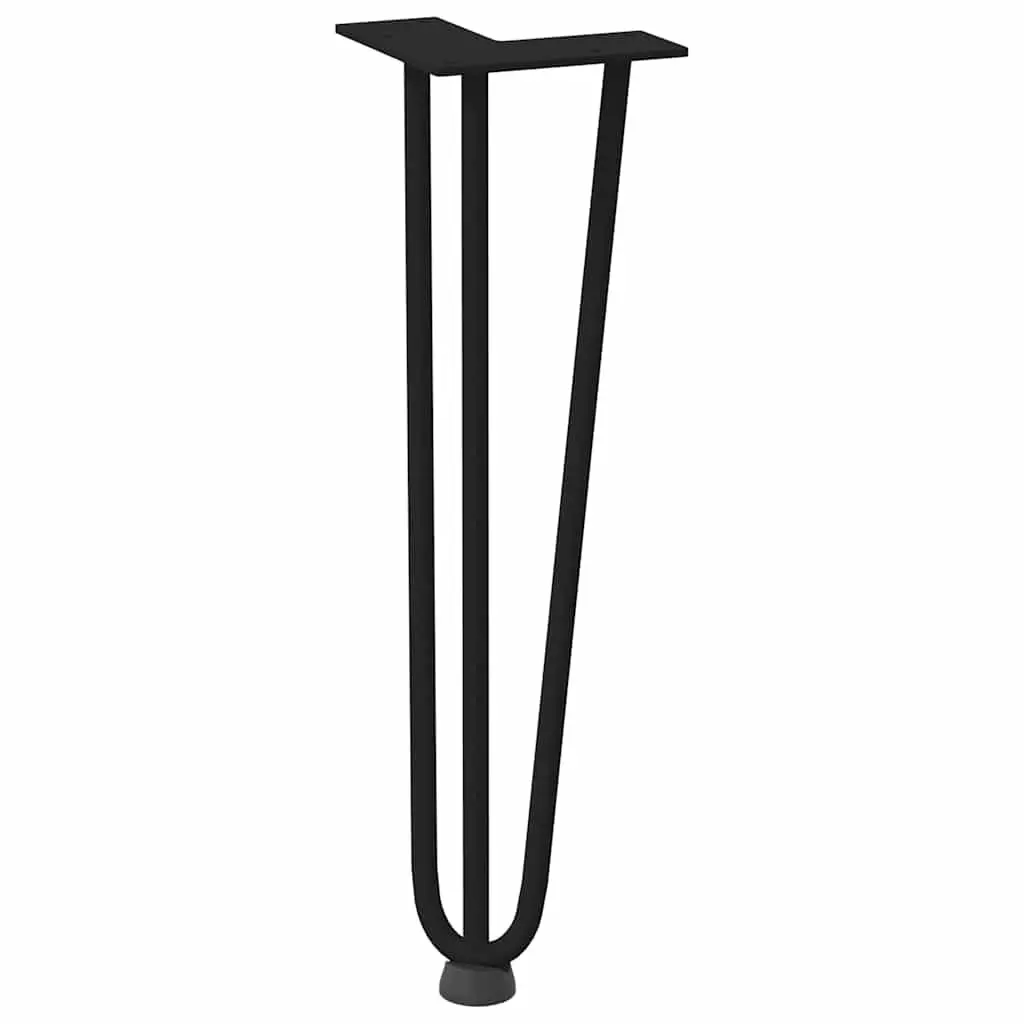 Hairpin Table Legs Black 42 cm Set of 4