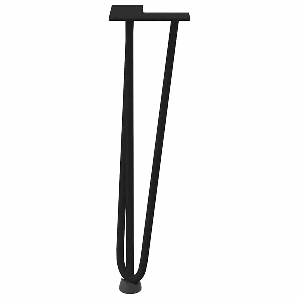 Hairpin Table Legs Black 42 cm Set of 4