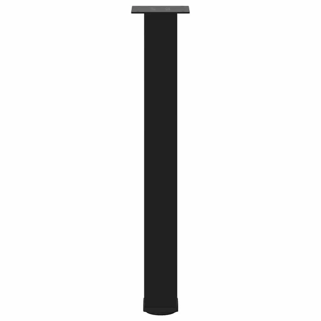 Console Table Legs 4 pcs Black 72-74 cm Steel Adjustable Levelers Modern Design