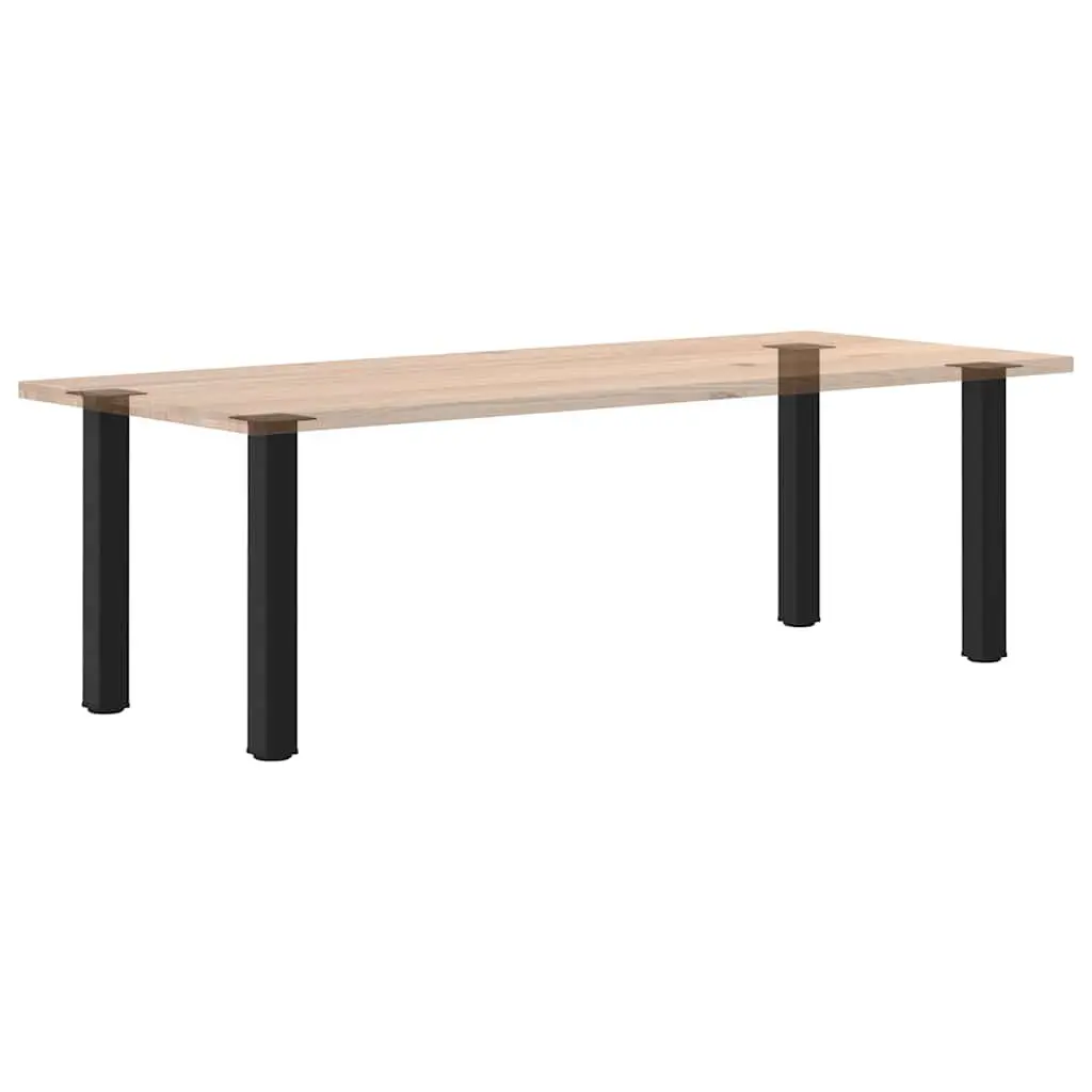 Console Table Legs 4 pcs Black 72-74 cm Steel Adjustable Levelers Modern Design