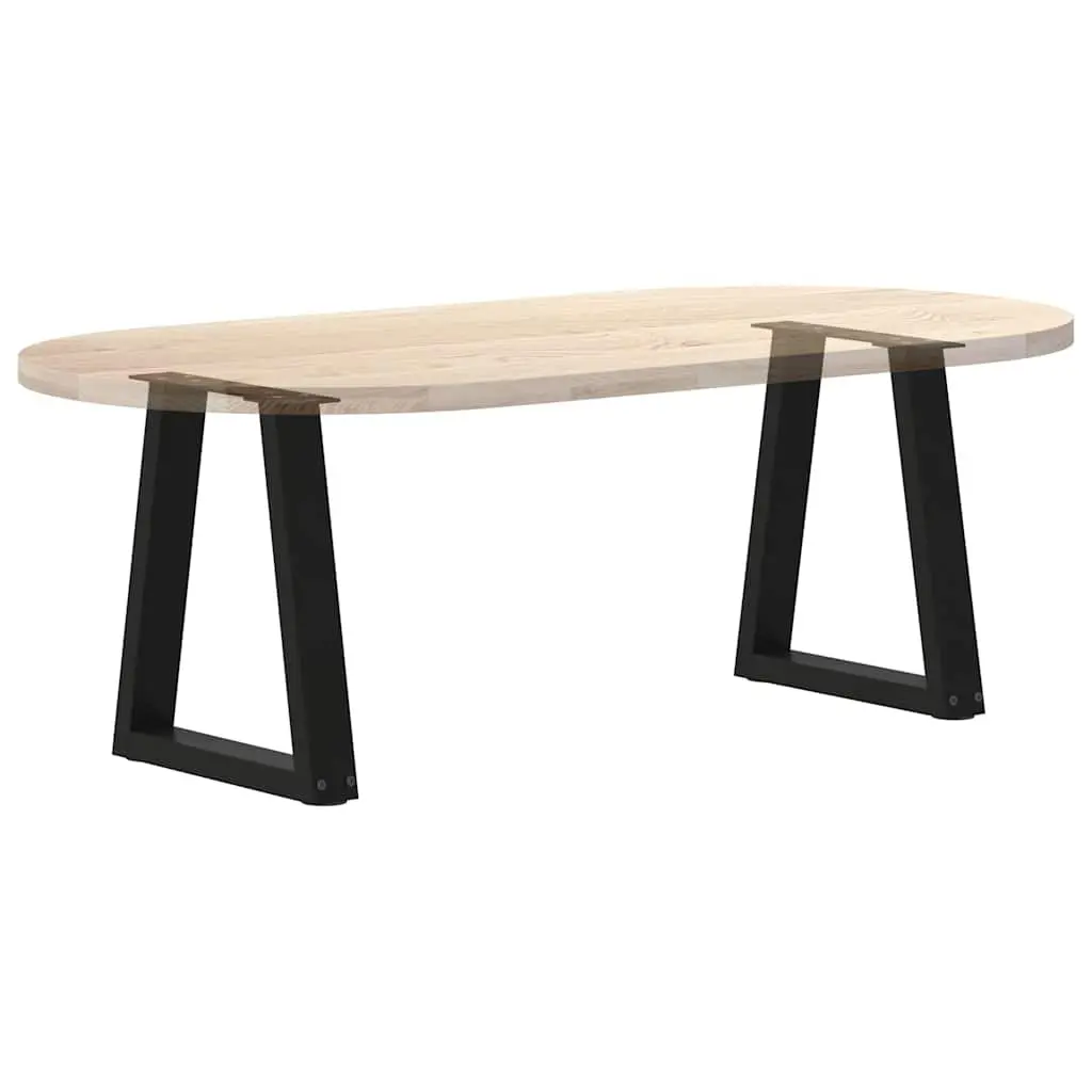 Coffee Table Legs V-Shape Steel Support 38x42-43.3cm Black